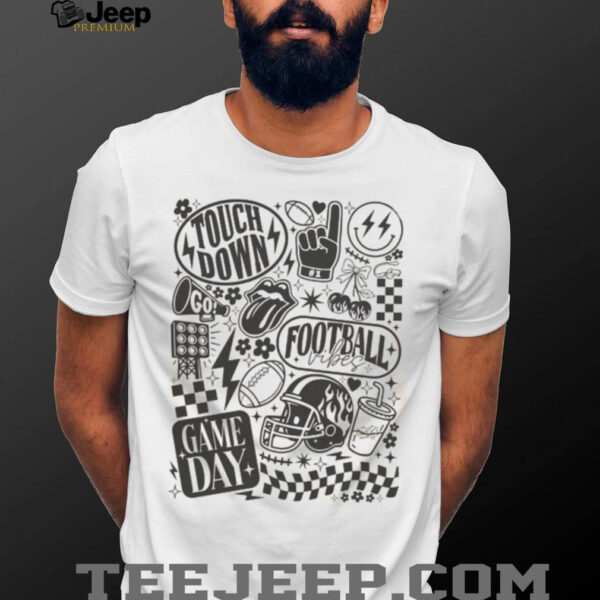 Comfort Colors Retro Football Shirt