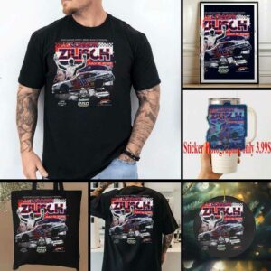 Connor Zilisch Checkered Flag Sports 2025 Pit Boss FoodMaxx 250 Winner T Shirt