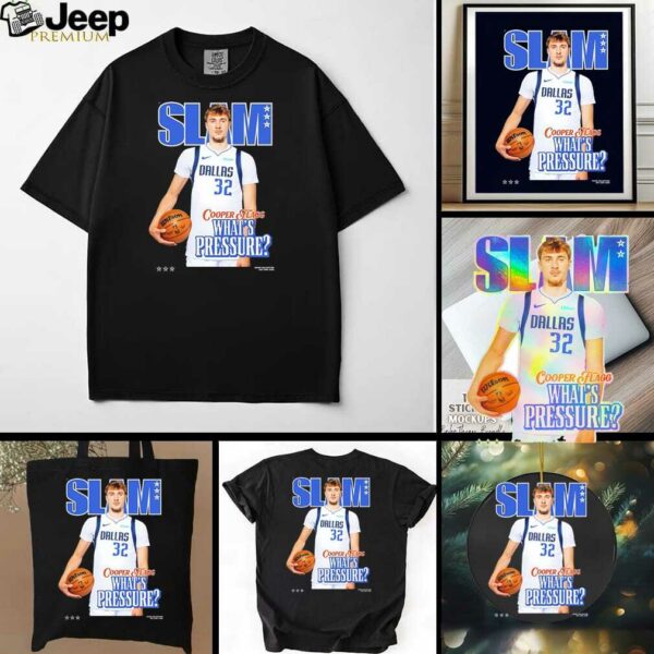 Cooper Flagg What’s Perssure Dallas Mavericks SLAM shirt