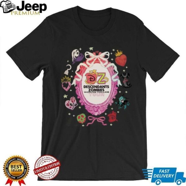 Coquette Bow Descendants Zombies World Tour Heart Shirt