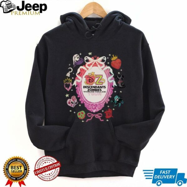 Coquette Bow Descendants Zombies World Tour Heart Shirt