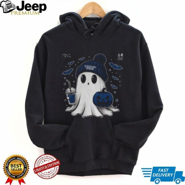 Cute ghost pumpkin Indianapolis Colts football NFL 2025 Happy Halloween shirt