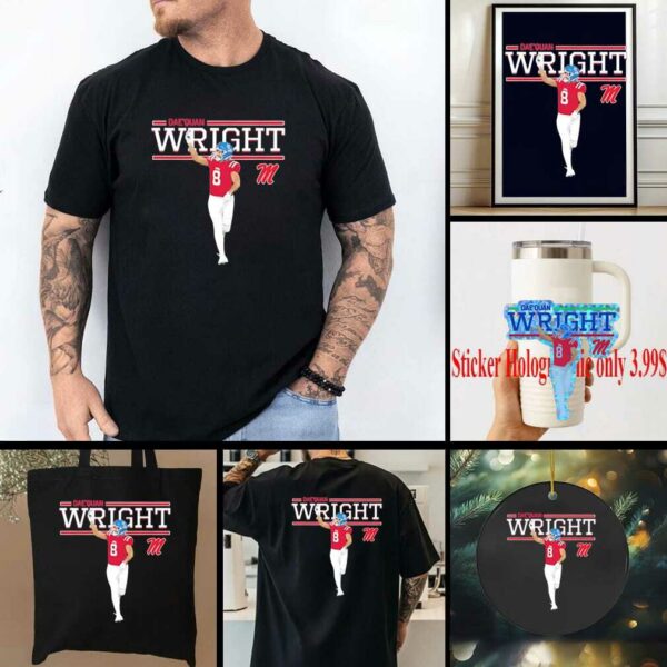 Dae’Quan Wright Ole Miss Rebels cartoon shirt