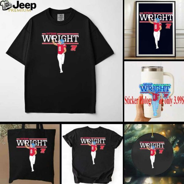 Dae’Quan Wright Ole Miss Rebels cartoon shirt