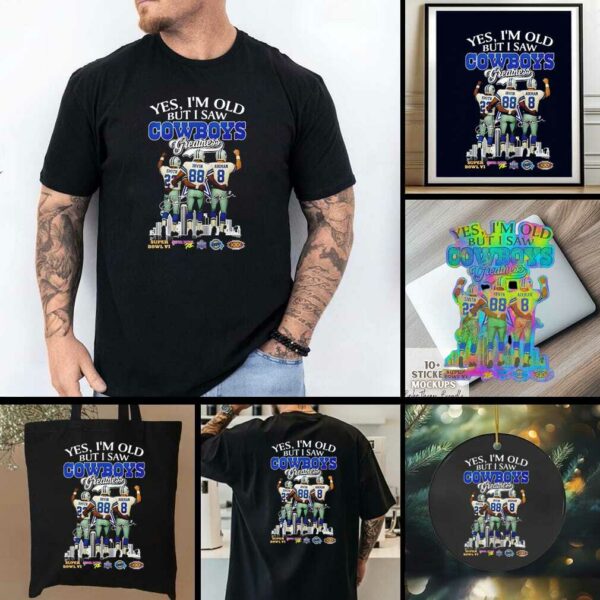 Dallas Cowboys 3 Legends Smith Irvin Aikman Skyline Signatures shirt