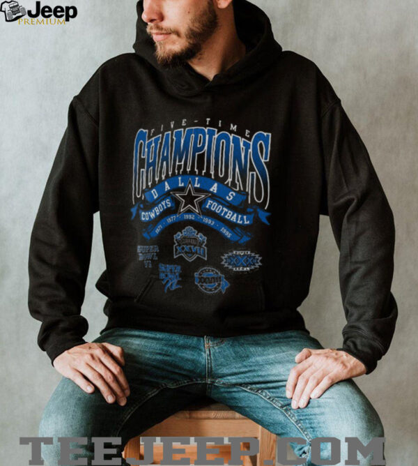 Dallas Cowboys Men’s 5X Super Bowl Champs T Shirt