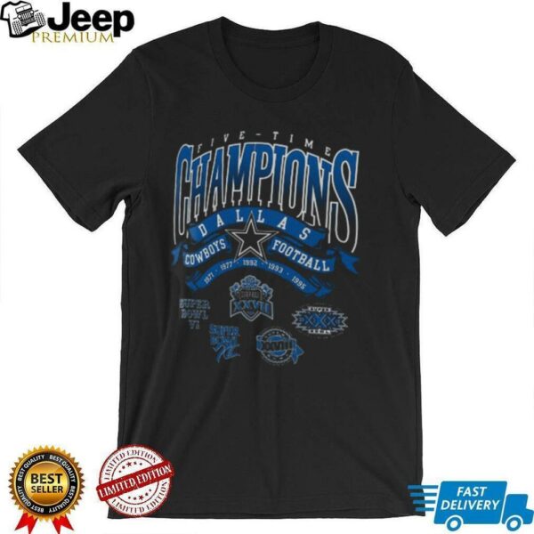 Dallas Cowboys Men’s 5X Super Bowl Champs T Shirt