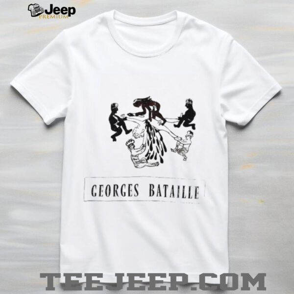 Danielle Chelosky wearing Georges Bataille shirt