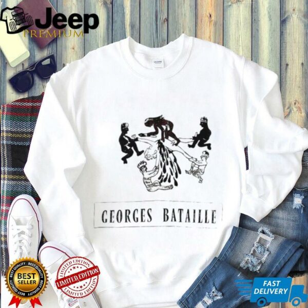 Danielle Chelosky wearing Georges Bataille shirt