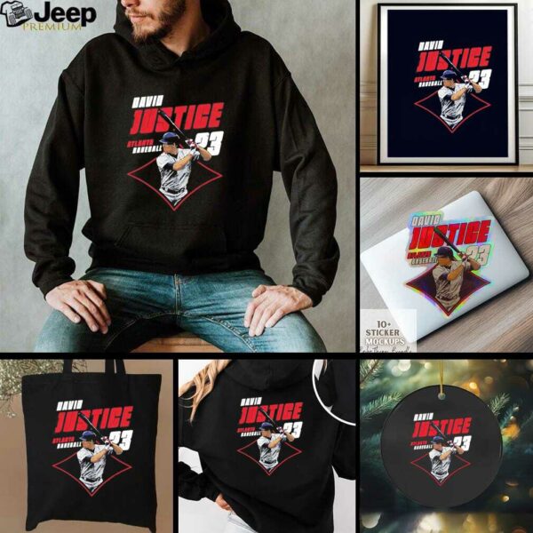 David Justice Atlanta Braves Diamond shirt
