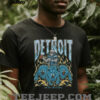Detroit Football Skull Vintage Shirt
