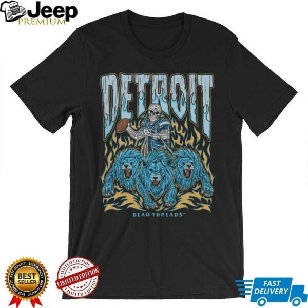 Dead Threads Detroit Skull & Lions T Shirt
