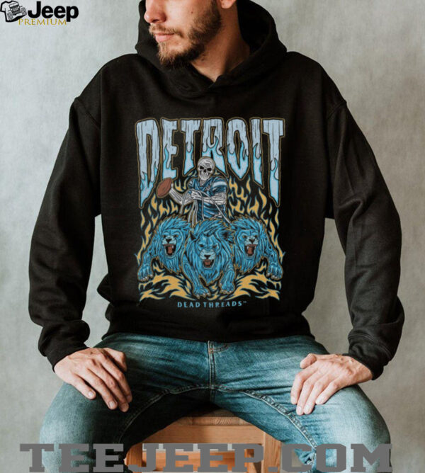 Dead Threads Detroit Skull & Lions T Shirt