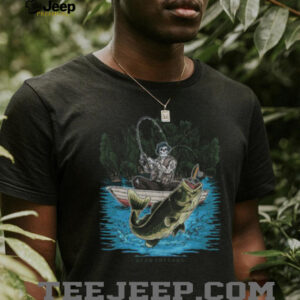 Dead Threads Skeleton Bass Fishing Graphic T Shirt