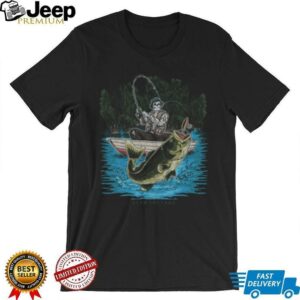 Dead Threads Skeleton Bass Fishing Graphic T Shirt
