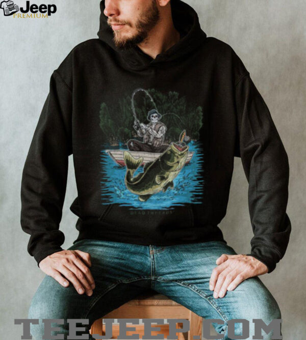 Dead Threads Skeleton Bass Fishing Graphic T Shirt