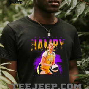 Dearica Hamby post moves Los Angeles Sparks shirt