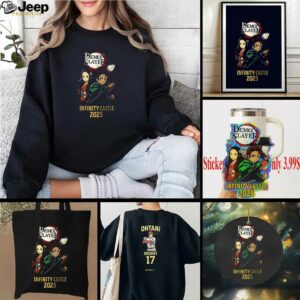 Demon Slayer Infinity Castle x 2025 Shohei Ohtani 17 Anime baseball shirt