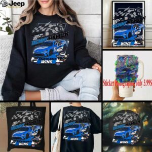 Denny Hamlin Checkered Flag Sports 2025 Autotrader EchoPark Automotive 400 Race Win T Shirt