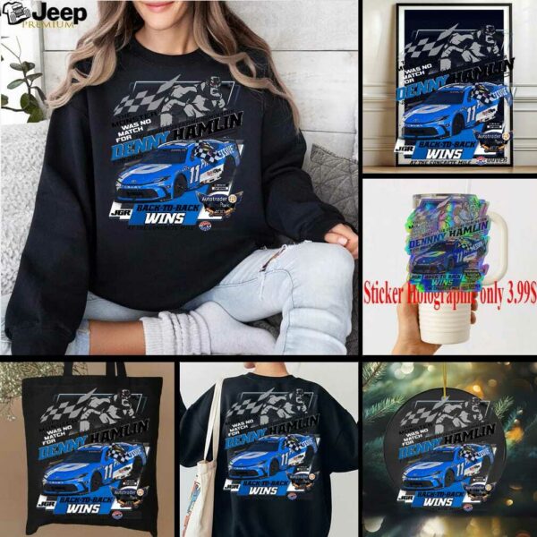 Denny Hamlin Checkered Flag Sports 2025 Autotrader EchoPark Automotive 400 Race Win T Shirt