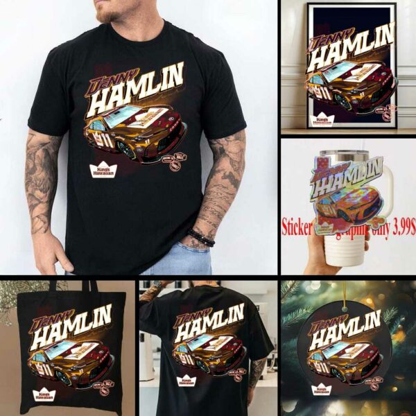 Denny Hamlin Joe Gibbs Racing Team Collection King’s Hawaiian T Shirt