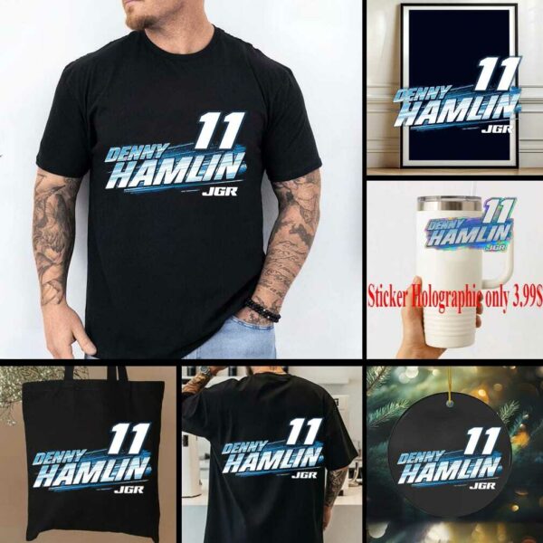 Denny Hamlin Joe Gibbs Racing Team Collection Progressive Car T Shirt