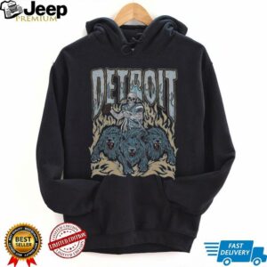 Detroit Football Skull Vintage Shirt