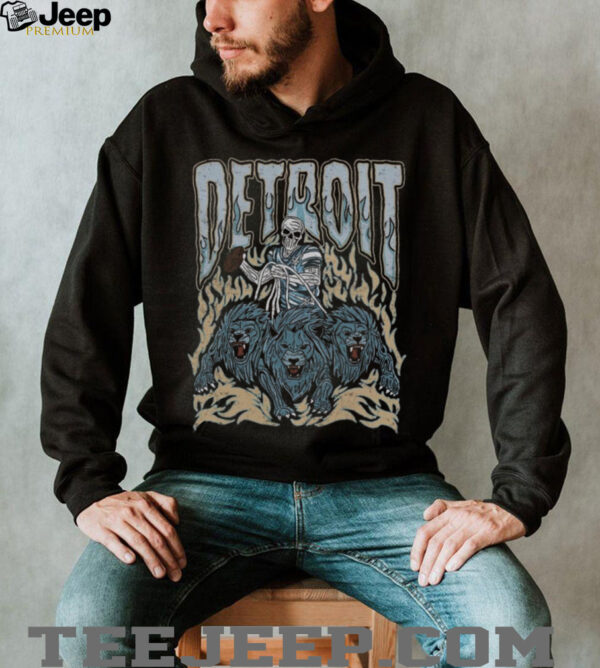 Detroit Football Skull Vintage Shirt