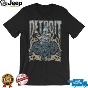 Detroit Football Skull Vintage Shirt