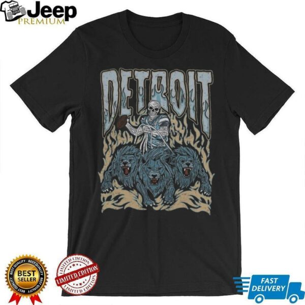 Detroit Football Skull Vintage Shirt