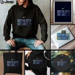 Detroit Tigers Motor City Baseball logo shirt