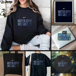 Detroit Tigers Motor City Baseball logo shirt