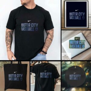Detroit Tigers Motor City Baseball logo shirt