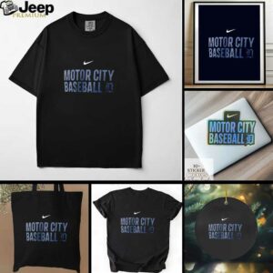 Detroit Tigers Motor City Baseball logo shirt