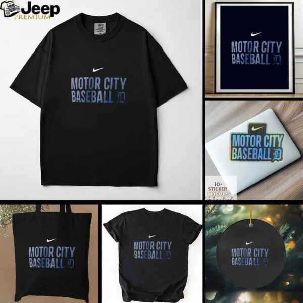 Detroit Tigers Motor City Baseball logo shirt