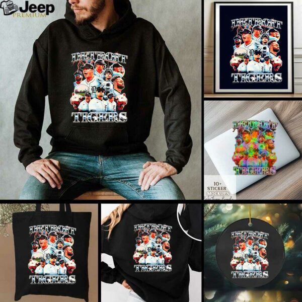 Detroit Tigers graphic team players shirt