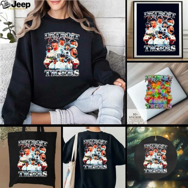 Detroit Tigers graphic team players shirt