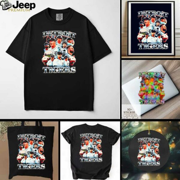 Detroit Tigers graphic team players shirt