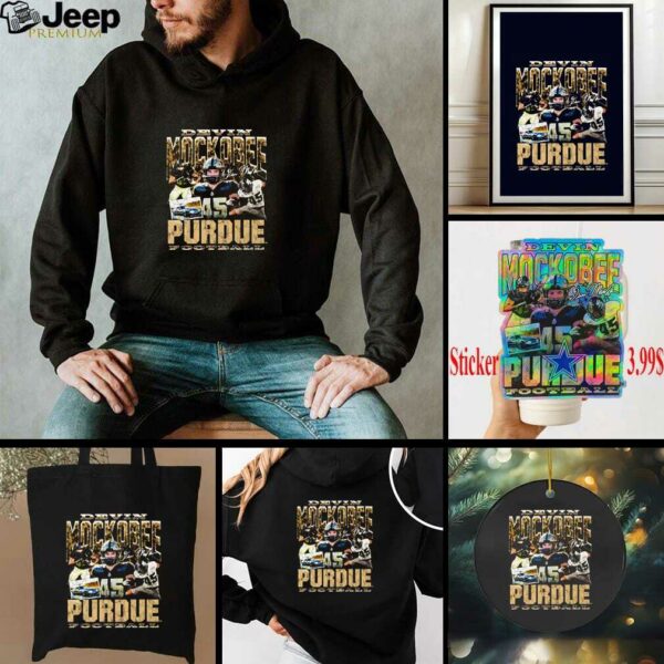 Devin Mockobee graphic collage Purdue football shirt