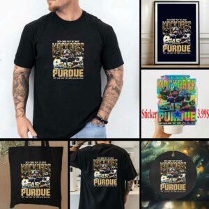 Devin Mockobee graphic collage Purdue football shirt