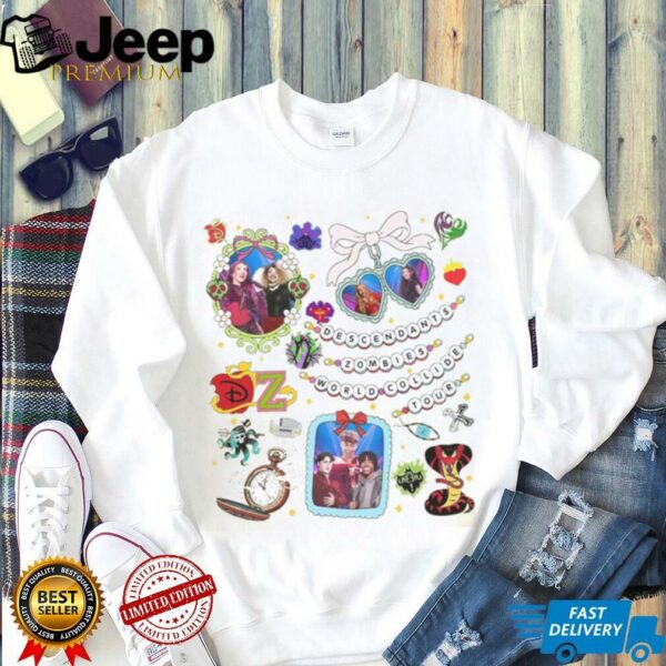 Disney Channel Coquette Bows Descendants Zombies World Tour Shirt