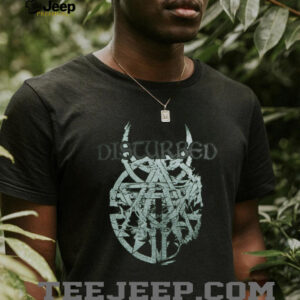 Disturbed Horned Logo Pigment Dyed T Shirt