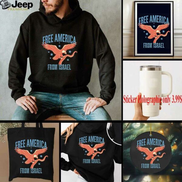 Eagle free America from Israel octopus arms shirt