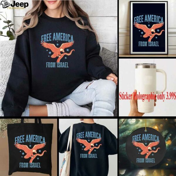 Eagle free America from Israel octopus arms shirt