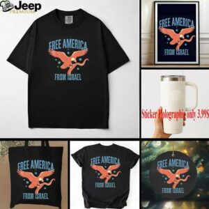 Eagle free America from Israel octopus arms shirt