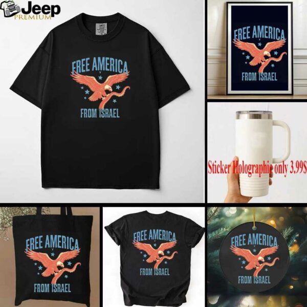 Eagle free America from Israel octopus arms shirt