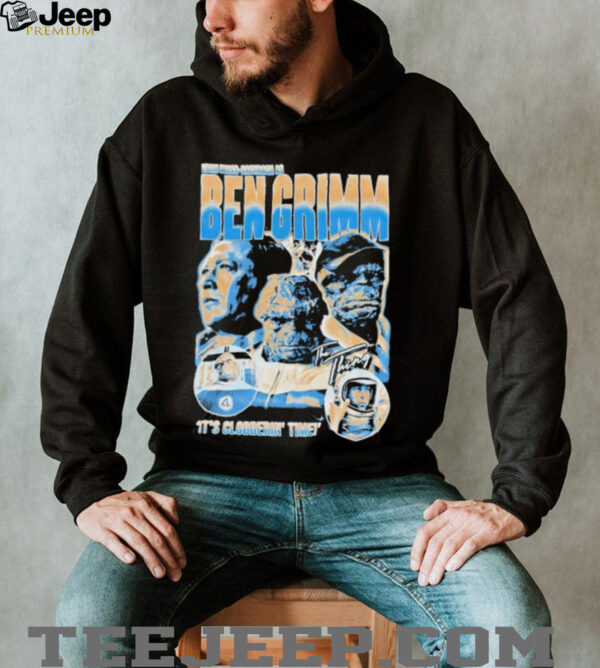 Ebon Moss Bachrach as Ben Grimm it’s clobberin time Fantastic Four shirt