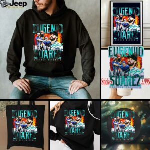 Eugenio Suarez triple player skyline Seattle Mariners shirt