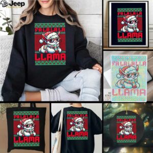 Fa La La La Llama Santa Christmas shirt