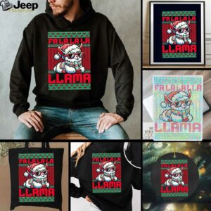 Fa La La La Llama Santa Christmas shirt